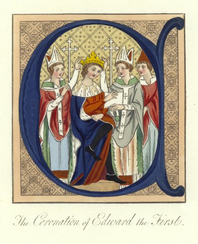 Koronacja króla Anglii Edwarda I, 1274 autorstwa English School
