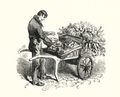 Costermonger (grawerowanie) autorstwa English School