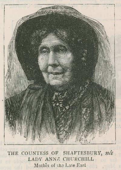 Hrabina Shaftesbury, z domu Lady Anne Churchill autorstwa English School