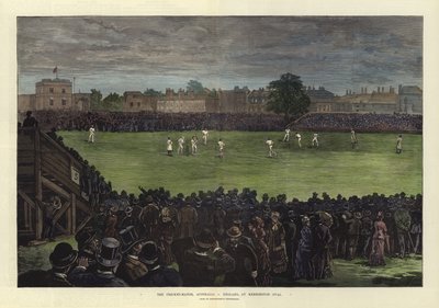 Mecz krykieta, Australia – Anglia, w Kennington Oval autorstwa English School