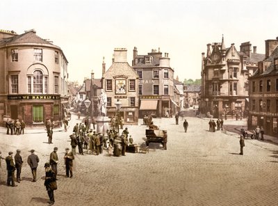 Krzyż, Kilmarnock (zdjęcie ręcznie kolorowane) autorstwa English School