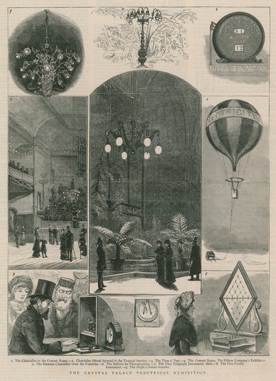 Wystawa elektryczna Crystal Palace autorstwa English School