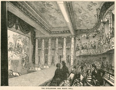 Das Cyclorama und Musikhalle im Kolosseum, London von English School