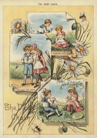 Daisy Chain (chromolitho) autorstwa English School