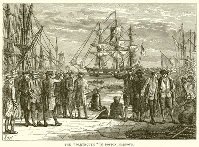 Dartmouth w Boston Harbor autorstwa English School