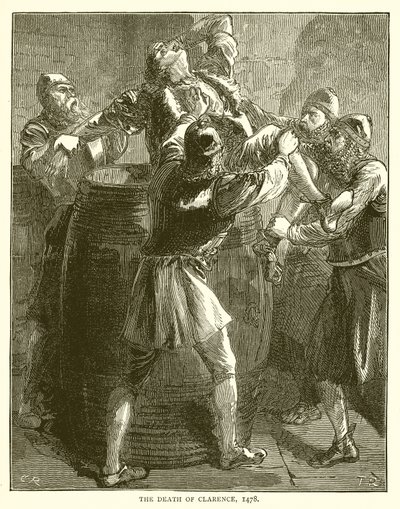 Śmierć Clarence, 1478 autorstwa English School