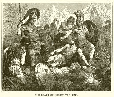 Śmierć Króla Kodrusa autorstwa English School