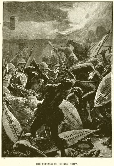 Obrona Rorkes Drift autorstwa English School