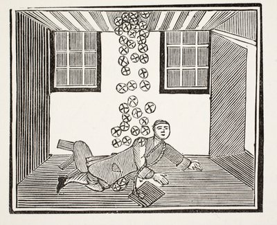 Dziedzictwo pijaka, ilustracja z rozdziałów XVIII wieku autorstwa Johna Ashtona, wyd. 1882 autorstwa English School