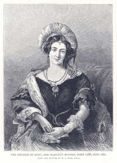 Księżna Kentu, Jej Wysokość Matka, ur. 1786, zm. 1861 autorstwa English School