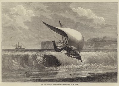 Handel niewolnikami w Afryce Wschodniej, zniszczenie dhow autorstwa English School