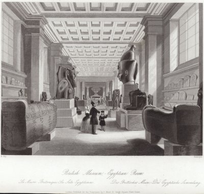 Sala Egipska Muzeum Brytyjskiego autorstwa English School