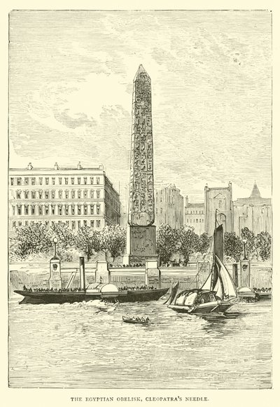 Egipski obelisk, Igła Kleopatry autorstwa English School