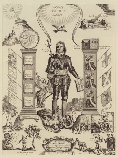Emblemat rozproszenia Anglii (lito) autorstwa English School