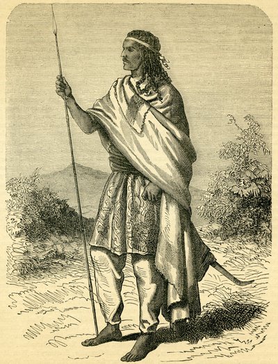 Cesarz Teodor II (ok. 1818-68) (rycina) autorstwa English School