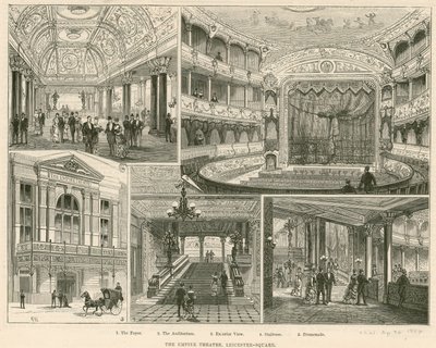 Empire Theatre, Leicester Square, Londyn autorstwa English School