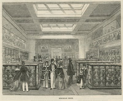 Sala Etrusków w Muzeum Brytyjskim autorstwa English School