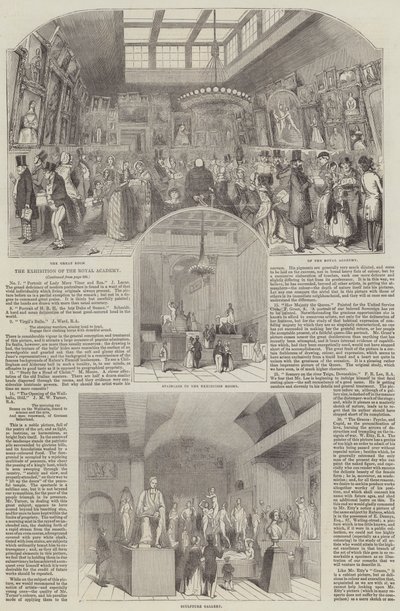 Wystawa Akademii Królewskiej (grafika) autorstwa English School
