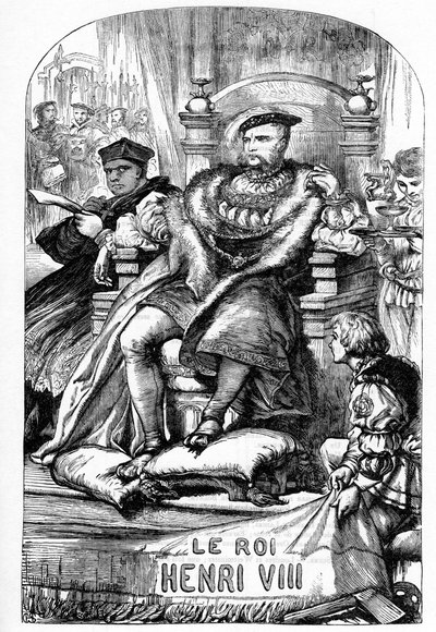 The Famous History of the Life of King Henry VIII - Illustration in „” Works complete by William Shakespeare”” 1866 – Ilustracje i ogólna forma tego wydania zapożyczono z ilustrowanego Szekspira Cassella, opublikowanego w Londynie autorstwa English School