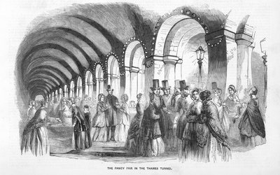 Targi fantazyjne w tunelu Tamizy autorstwa English School