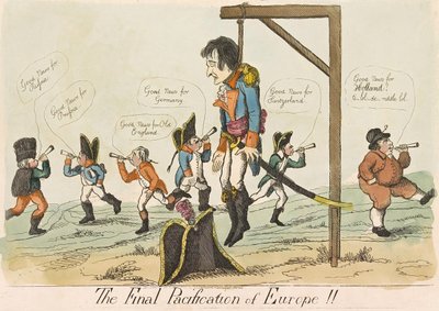 Ostateczna pacyfikacja Europy!!, wyd. 1803 (grawerowanie ręcznie kolorowane) autorstwa English School