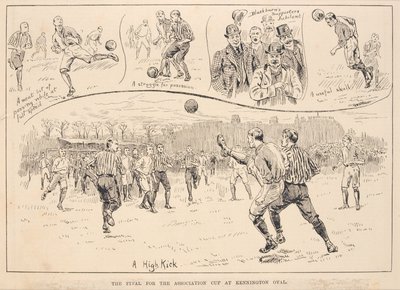 Finał Pucharu Stowarzyszenia w Kennington Oval, „Ilustrowane wiadomości sportowe i dramatyczne” autorstwa English School