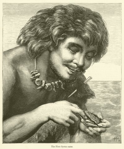 Pierwszy zjadacz ostryg (rycina) autorstwa English School