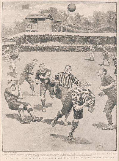Puchar Związku Piłki Nożnej – finałowy remis na terenie Crystal Palace, 1895 autorstwa English School