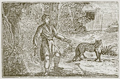 Lis i ziomek (rycina) autorstwa English School