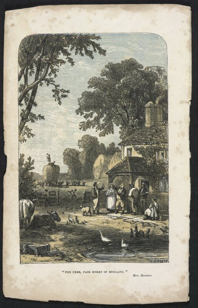The Free, Fair Homes of England, ilustracja z „Księgi zarządzania gospodarstwem domowym Beetona”, pod redakcją pani Isabelli Beeton autorstwa English School