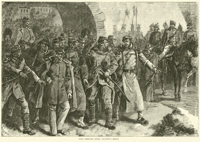Armia francuska opuszcza Metz, październik 1870 autorstwa English School