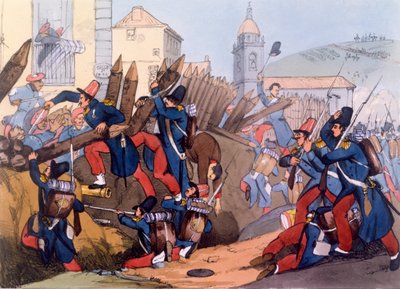 Legion francuski szturmuje szaniec karlistów, 1837 autorstwa English School
