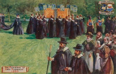 Pogrzeb Amy Robsart, 1560 autorstwa English School