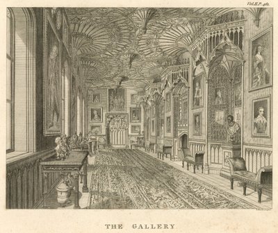 Galeria w Strawberry Hill, Twickenham, Londyn autorstwa English School