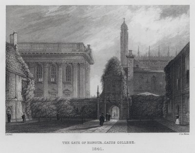 Brama Honoru, Caius College autorstwa English School