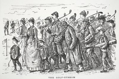 Prąd Zatokowy, ilustracja z Punch autorstwa English School