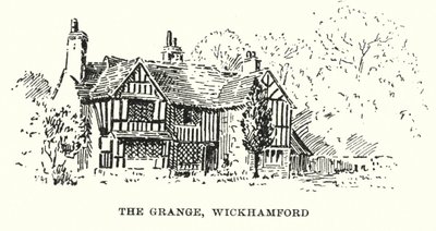 The Grange, Wickhamford (litografia) autorstwa English School