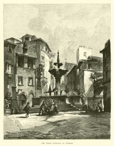 Wielka Fontanna w Viterbo autorstwa English School