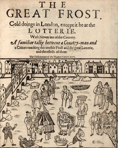 Wielki Mróz, Londyn, 1608 autorstwa English School