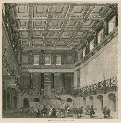 Wielka Sala, stacja Euston Square, Londyn autorstwa English School