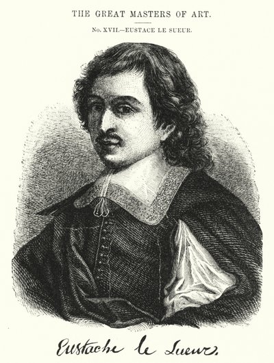 Wielki Mistrz Sztuki, Eustace Le Sueur (grafika) autorstwa English School