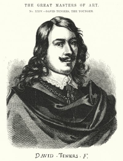 Wielcy mistrzowie sztuki, David Teniers Młodszy (rycina) autorstwa English School