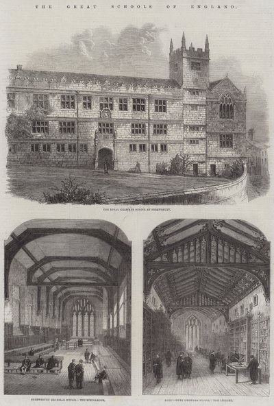 The Great Schools of England (Grawerowanie) autorstwa English School