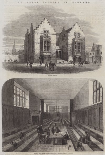 The Great Schools of England (Grawerowanie) autorstwa English School