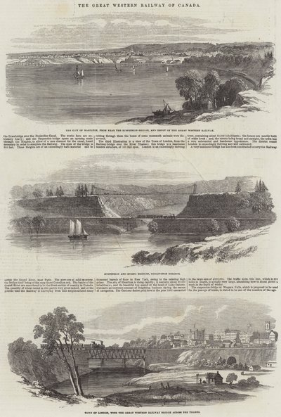 Wielka Zachodnia Kolej Kanady (rycina) autorstwa English School