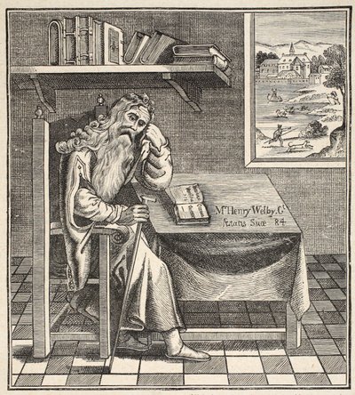 Pustelnik z Grub Street, zdjęcie opublikowane przez Richardsona, 1794 autorstwa English School