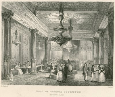 Sala Lustrzana, Koloseum, Regents Park, Londyn autorstwa English School