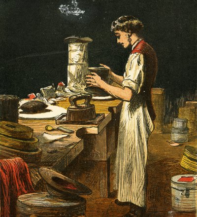 Kapelusznik, 1867 autorstwa English School