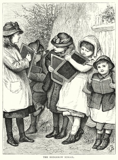 Szkoła Hedgerow (grafika) autorstwa English School