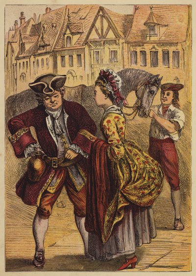 Historia Johna Gilpina (kolorowy grawerunek) autorstwa English School